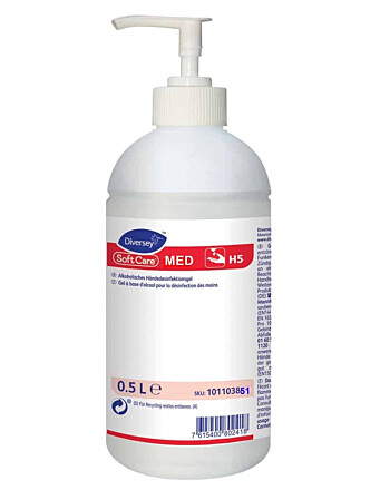Diversey Soft Care Med αντισηπτικό gel χεριών με αντλία 500ml fragrance free με έγκριση ΕΟΦ
