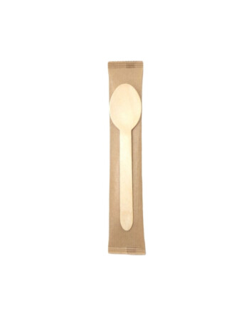 Κουτάλι ξύλινο 16cm σε χάρτινη συσκευασία 1000τεμ 