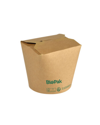 Biopak ecoecho® Ronda σκεύος φαγητού καφέ από χαρτόνι με επίστρωση βιοπλαστικού 750ml 65τεμ