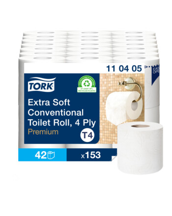 Tork® Extra Soft ρολό υγείας λευκό 4φυλλο 19,1m