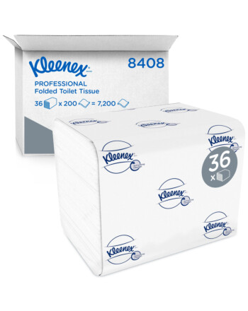 Kleenex® Ultra χαρτί υγείας σε φύλλα λευκό 200τεμ 2φυλλο