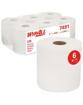 Wypall® L10 Extra+ ρολό centerfeed λευκό 1φυλλο 152m
