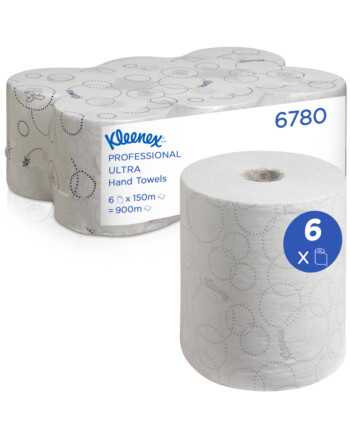 Kleenex® Ultra χειροπετσέτα σε ρολό 1φυλλη λευκή 150m