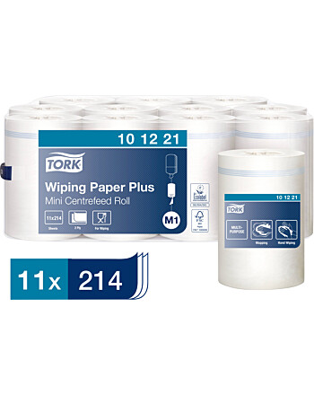 Tork® Wiping Paper Plus Mini ρολό centerfeed λευκό 2φυλλο 75m