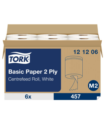 Tork® Basic Paper ρολό centerfeed λευκό 2φυλλο 160m