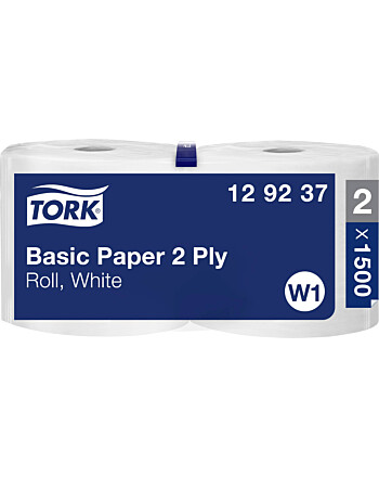 Tork® Basic Paper βιομηχανικό ρολό λευκό 2φυλλο 510m