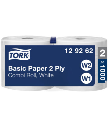 Tork® Basic Paper Combiroll ρολό centrefeed λευκό 2φυλλο 340m