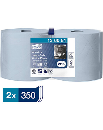 Tork® Wiping Paper Industrial Heavyduty Combiroll ρολό centerfeed μπλε 3φυλλο 119m