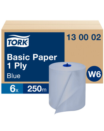Tork® Basic Paper βιομηχανικό ρολό μπλε 1φυλλο 250m