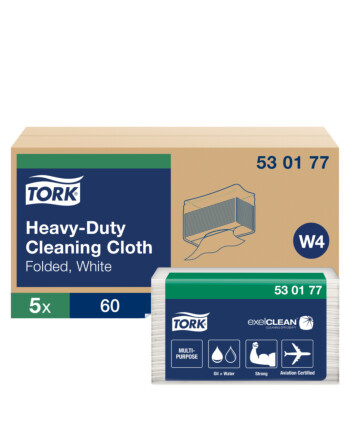 Tork® Heavyduty βιομηχανικό πανί καθαρισμού σε φύλλα non-woven λευκό 1φυλλο 35,5x64,2 cm 60τεμ