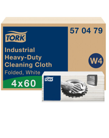 Tork® Industrial Heavy Duty πανί καθαρισμού λευκό 1φυλλο 60τεμ