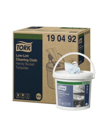 Tork® Low Lint πανί καθαρισμού σε κουβά non-woven τιρκουάζ 1φυλλο 60m 200τεμ