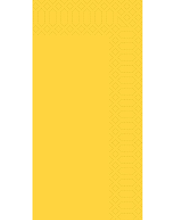 Duni χαρτοπετσέτα κίτρινη 3φυλλη 1/8 40x40cm πολυτελείας 250τεμ