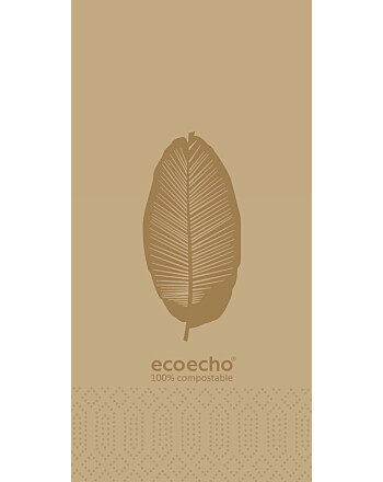 Duni Organic Ecoecho® χαρτοπετσέτα με σχέδιο 3φυλλη 1/8 40x40cm πολυτελείας 250τεμ