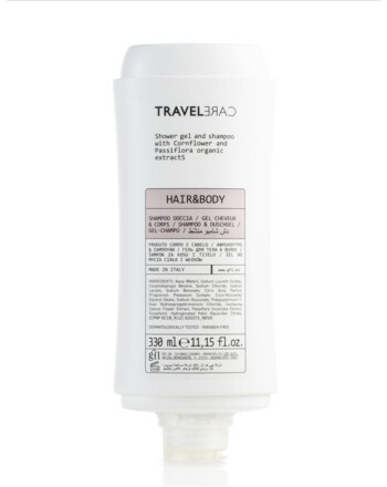 Gfl Travelcare Essentials Hair & Body 2σε1 σαμπουάν και αφρόλουτρο σε φιάλη 330ml