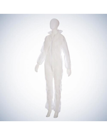 AMPri Med-Comfort φόρμα προστασίας με κουκούλα λευκή XL