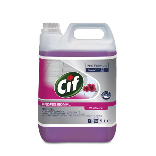 Cif Oxy-gel υγρό καθαριστικό γενικής χρήσης με άρωµα άγριας ορχιδέας 5L