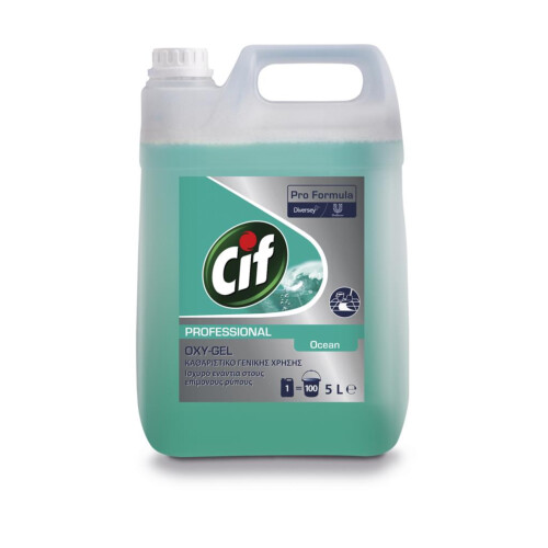 Cif Oxy-gel υγρό καθαριστικό γενικής χρήσης με άρωμα ωκεανού 5L