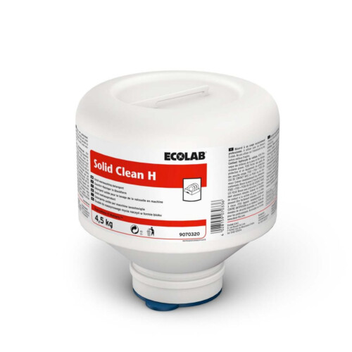 Ecolab Solid Clean H απορρυπαντικό πλυντηρίου πιάτων σε πάστα για σκληρά νερά 4,5kg