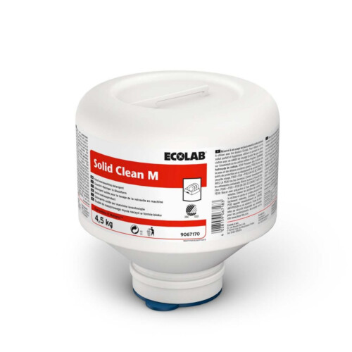 Ecolab Solid Clean M απορρυπαντικό πλυντηρίου πιάτων σε πάστα για μέτρια νερά 4,5kg