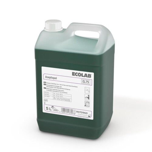 Ecolab Aseptopol El 75 υγρό καθαριστικό πιάτων για πλύσιμο στο χέρι με έγκριση ΕΟΦ 5L