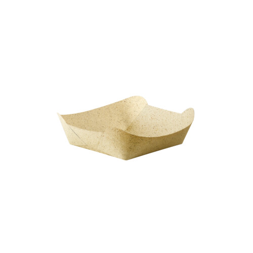 Biopak Bloom σκεύος φαγητού ορθογώνιο από γρασίδι 15x14,5x4,5cm σε φυσική απόχρωση 500τεμ