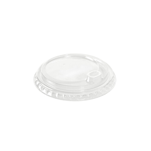 Biopak καπάκι διάφανο Sweet Cup rPet πομπέ με τρύπα για ποτήρια 12-16oz διάφανο 