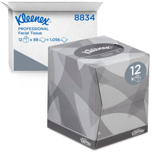 Kleenex® χαρτομάντιλα σε κύβο 2φυλλα 20,1x21cm 90τεμ