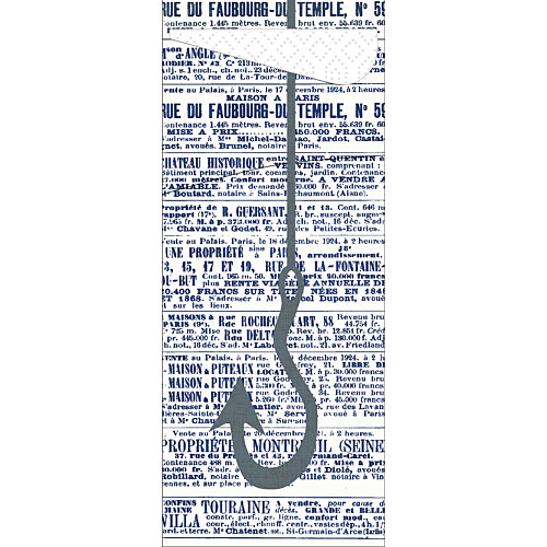 Duni Sacchetto® By The Sea θήκη μαχαιροπίρουνου με σχέδιο με χαρτοπετσέτα λευκή 1/12 8,5x19cm 100τεμ