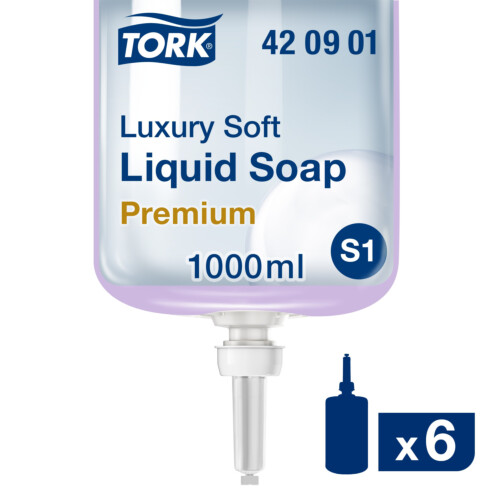 Tork® Luxury Soft υγρό σαπούνι χεριών 1L 