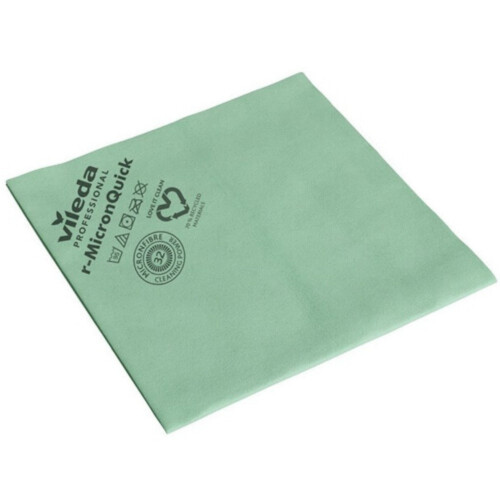Vileda® recycled MicronQuick αντιβακτηριδιακό πανί μικροϊνών πράσινο 38x40cm